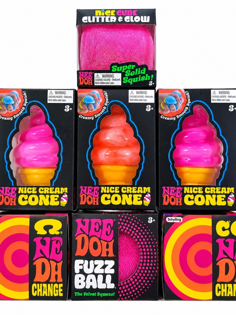NeeDoh 7pc Sensory Squishy Toy Bundle New Sealed